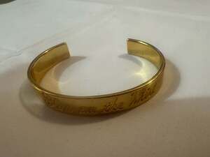 Elizabeth and James Gold Tone Cuff Bracelet Slap on the Wrist